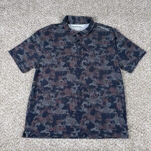 Municipal Polo Shirt Mens XL Blue Orange Camo Sport Utility Gear Short Sleeve